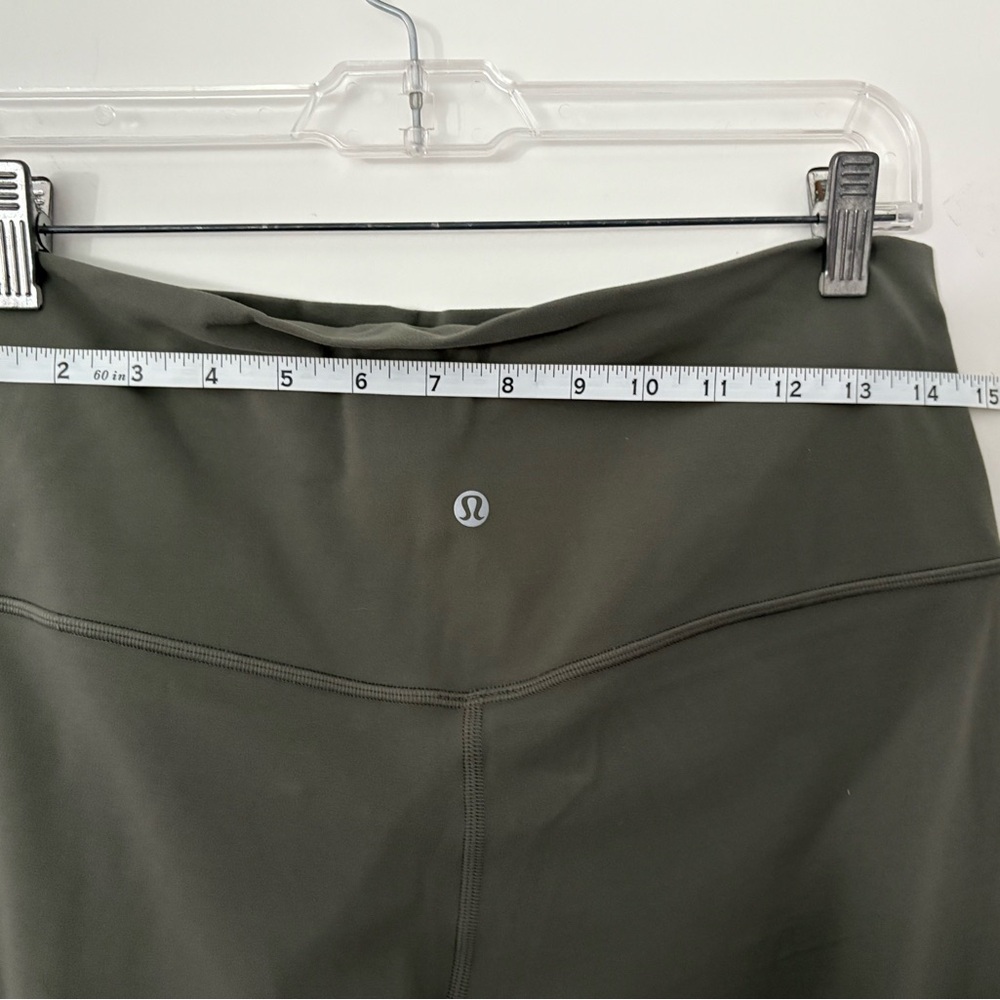 Lululemon Olive green full length leggings. SZ 12. Never Worn.